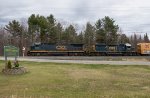 CSXT 9280 Leads L072 at Greenbush